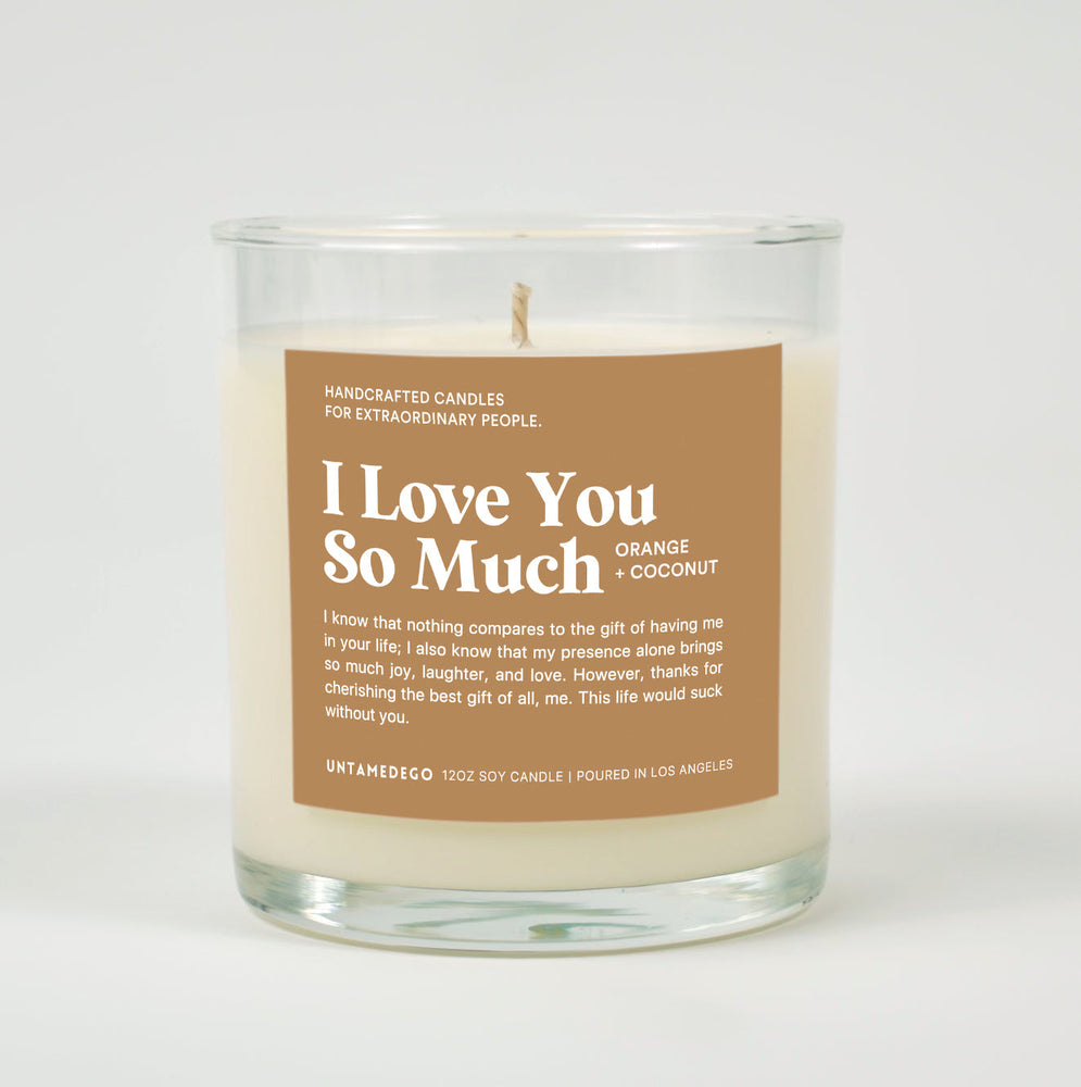 I Love You So Much Glass Candle (ONLINE ORDER ONLY)