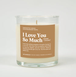 I Love You So Much Glass Candle (ONLINE ORDER ONLY)