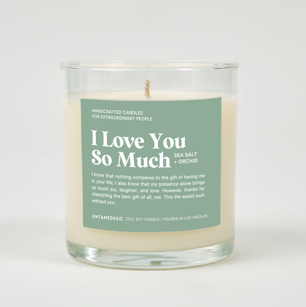 I Love You So Much Glass Candle (ONLINE ORDER ONLY)