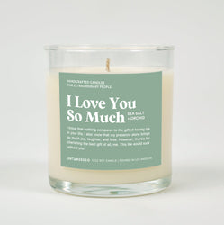 I Love You So Much Glass Candle (ONLINE ORDER ONLY)