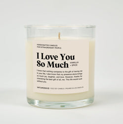 I Love You So Much Glass Candle (ONLINE ORDER ONLY)