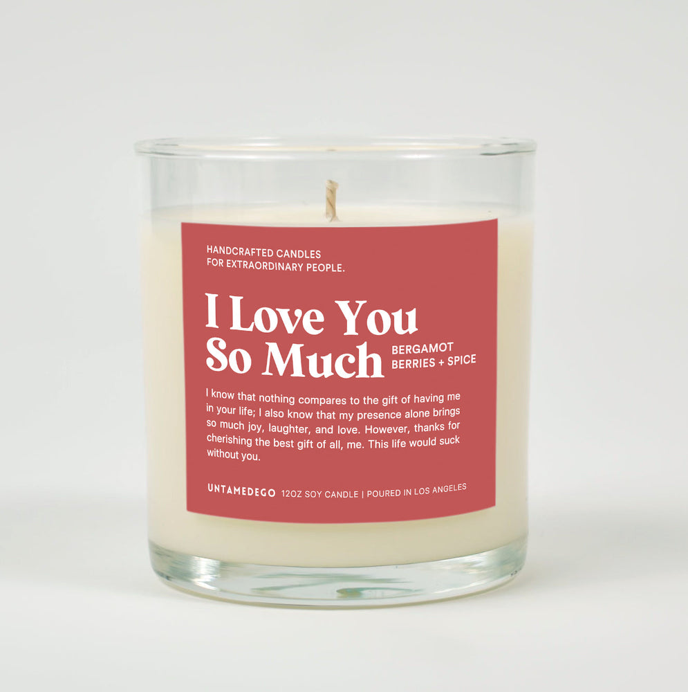 I Love You So Much Glass Candle (ONLINE ORDER ONLY)