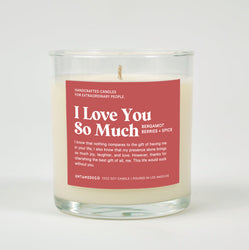 I Love You So Much Glass Candle (ONLINE ORDER ONLY)