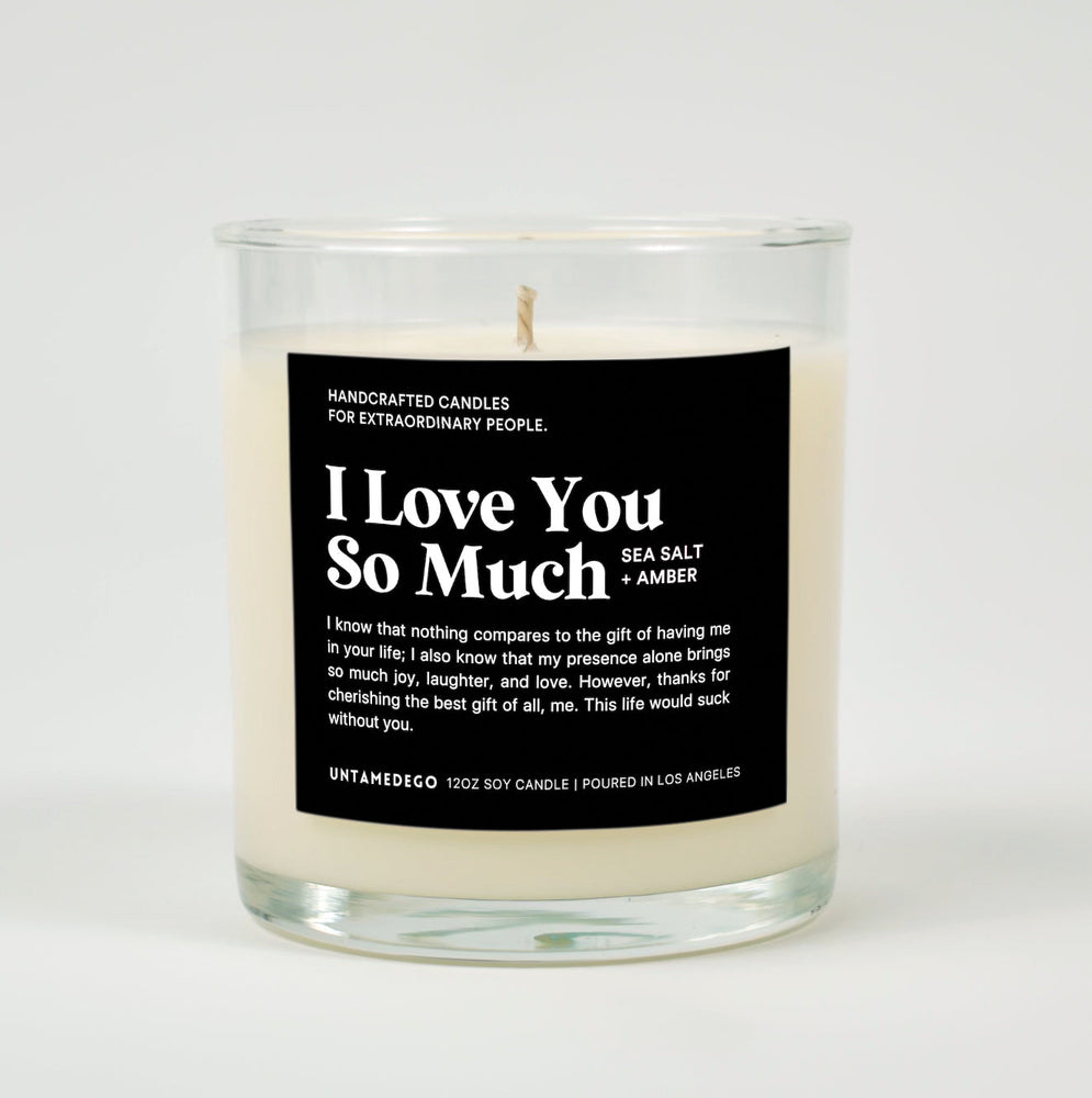 I Love You So Much Glass Candle (ONLINE ORDER ONLY)
