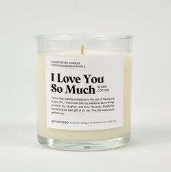 I Love You So Much Glass Candle (ONLINE ORDER ONLY)