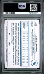 Graded 2024 Topps Junior Caminero #628 Rookie RC Baseball Card PSA 10 Gem Mint