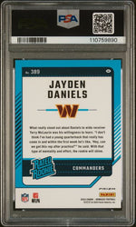 Graded 2024 Panini Donruss Optic Preview Pink Jayden Daniels #389 Rookie RC Football Card PSA 10 Gem Mint