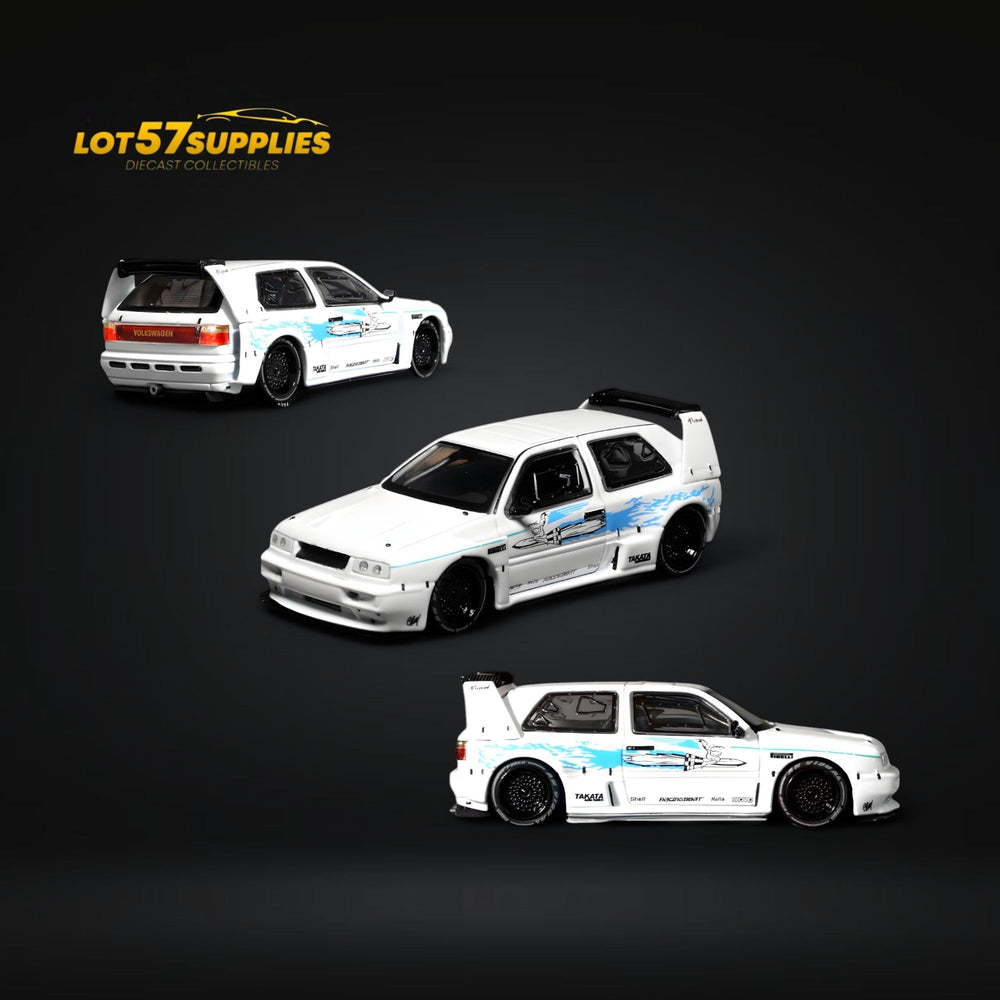 Rhino Model VW Golf Mk3 Concept - White Fast & Furious Livery 1:64 (ONLINE ORDER ONLY)