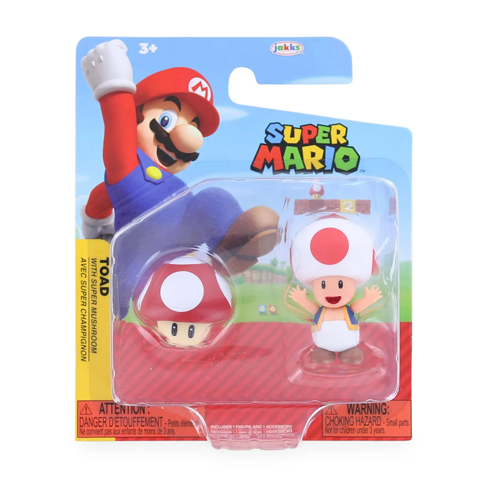 Super Mario Toad with Super Mushroom Figure (ONLINE ORDER ONLY)