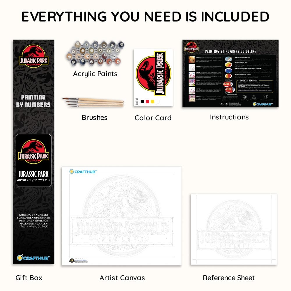 Jurassic Park - Paint By Numbers Kit (ONLINE ORDER ONLY)