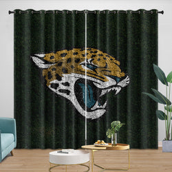 Jacksonville Jaguars Curtains Blackout Window Drapes Room Decoration (Online Order Only)