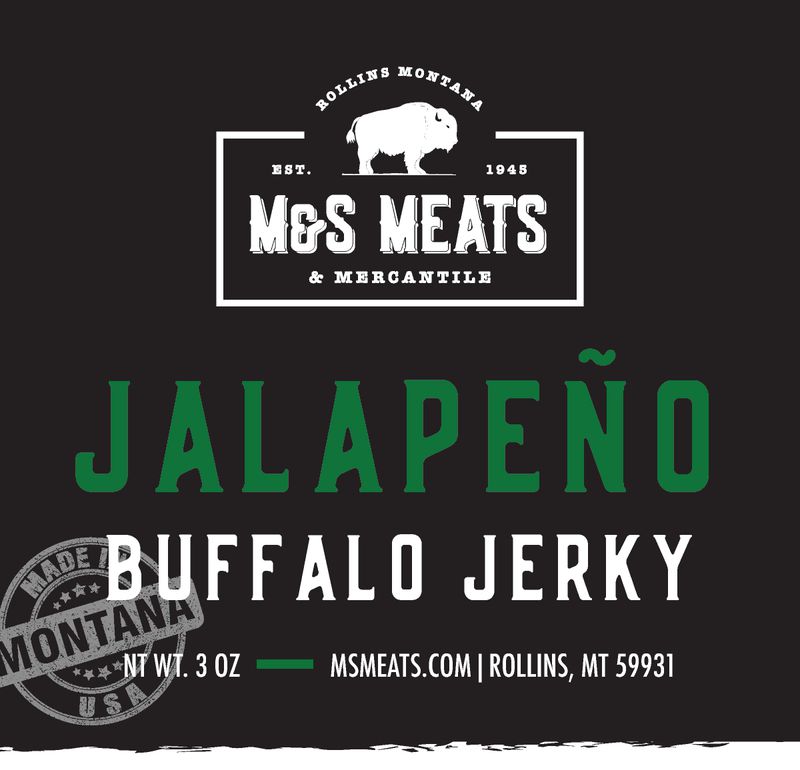 Jalapeno Buffalo Jerky (ONLINE ORDER ONLY)