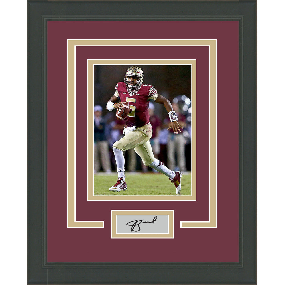 Framed Jameis Winston Facsimile Laser Engraved Signature Auto Florida State Seminoles 11x14 Football Photo (ONLINE ORDER ONLY)