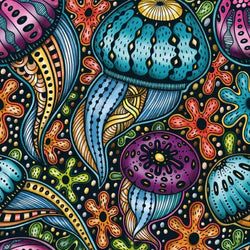 Jellyfish 72 Piece Pocket Jigsaw Puzzle Curiosi (ONLINE ORDER ONLY)