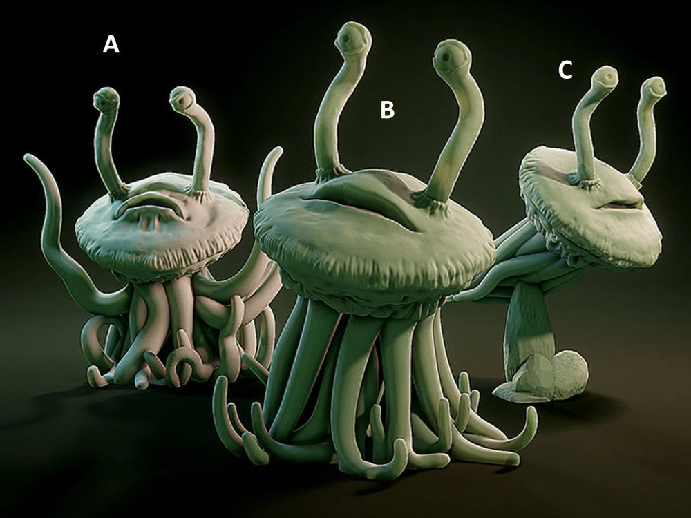 3D Printed Nafarrate Jellyfish Lovecraftian Bestiary 28 32 mm D&D (Online Only)
