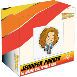 Back to the Future Limited Edition 2021 Jennifer Parker shaped 1oz silver coin (ONLINE ORDER ONLY)
