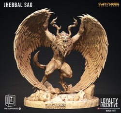 3D Printed Clay Cyanide Jhebbal Sag 28mm 32mm D&D (Online Only)