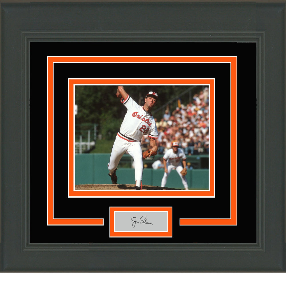 Framed Jim Palmer Facsimile Laser Engraved Signature Auto Baltimore Orioles 11x14 Baseball Photo (ONLINE ORDER ONLY)