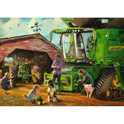 John Deere Then & Now 1000 Piece Jigsaw Puzzle Ravensburger (ONLINE ORDER ONLY)