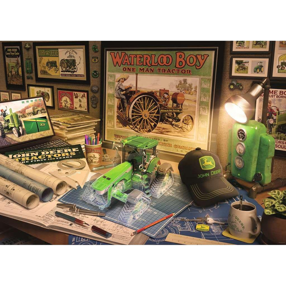 John Deere Work Desk 500 Piece Jigsaw Puzzle Ravensburger (ONLINE ORDER ONLY)