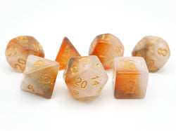 Jovian Cloud - 7 Piece DnD Dice Set | Acrylic RPG Gaming Dice (ONLINE ORDER ONLY)