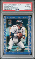 1999 UPPER DECK MVP STRICTLY BUSINESS JOHN ELWAY  #SB12 - PSA 10 (Online Order Only)