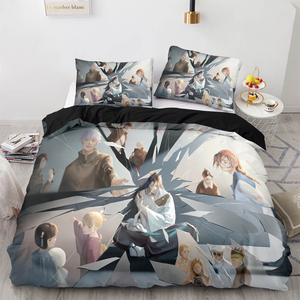Jujutsu Kaisen Cosplay Bedding Sets Soft Quilt Covers Without Filler (Online Order Only)