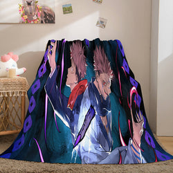 Jujutsu Kaisen Flannel Caroset Throw Cosplay Blanket (Online Order Only)