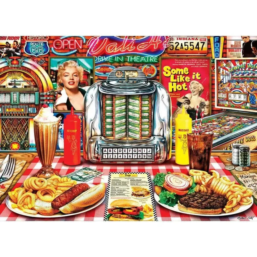 Jukebox Jive Flashbacks 1000 Piece Jigsaw Puzzle MasterPieces