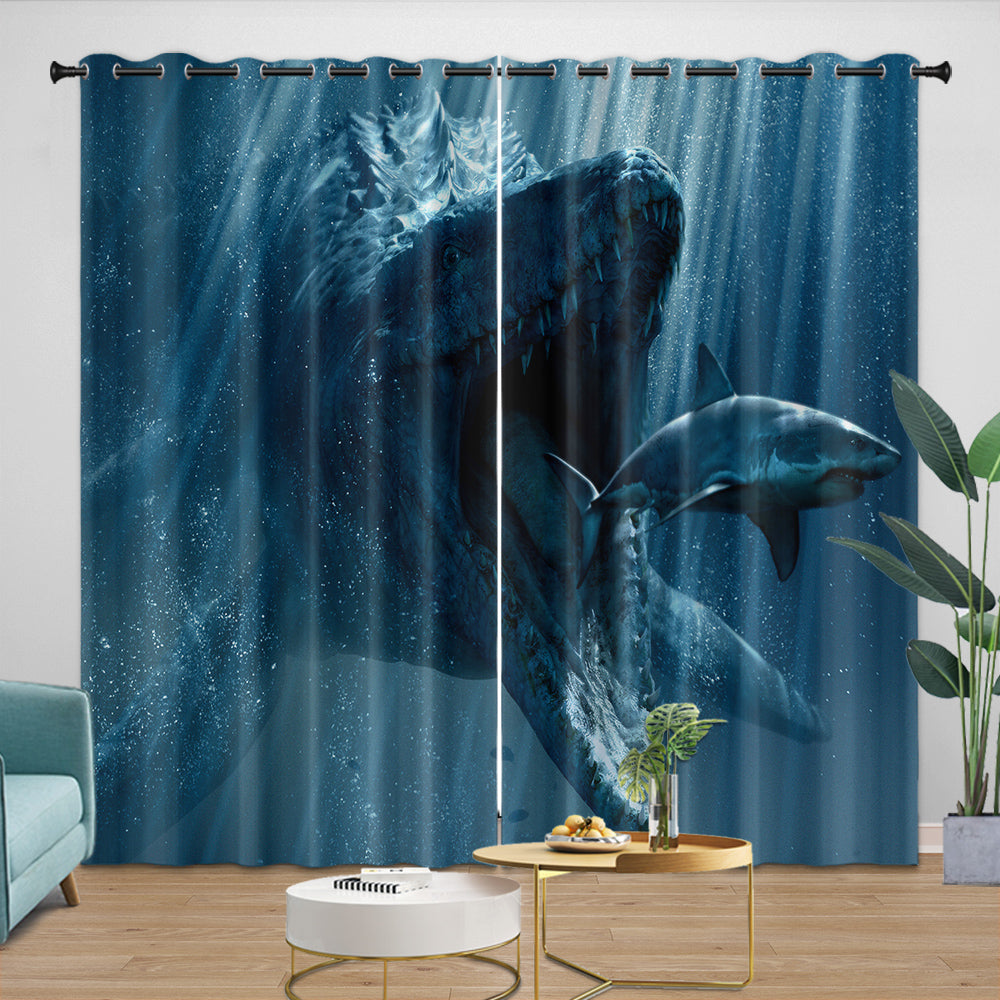 Jurassic World Curtains Blackout Window Drapes Room Decoration (ONLINE ORDER ONLY)
