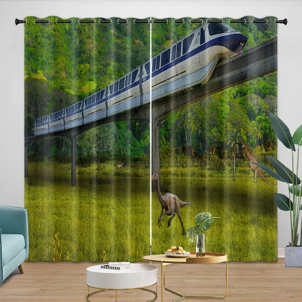 Jurassic World Curtains Blackout Window Drapes Room Decoration (ONLINE ORDER ONLY)