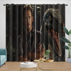 Jurassic World Curtains Blackout Window Drapes Room Decoration (ONLINE ORDER ONLY)