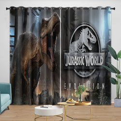 Jurassic World Curtains Dinosaur  Blackout Window Drapes Room Decoration (ONLINE ORDER ONLY)