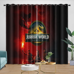 Jurassic World Rebirth Curtains Dinosaur Blackout Window Drapes (ONLINE ORDER ONLY)
