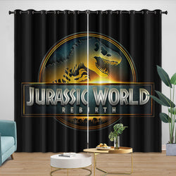 Jurassic World Rebirth Curtains Dinosaur Blackout Window Drapes (ONLINE ORDER ONLY)
