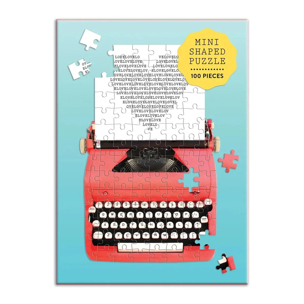 Just My Type 100 Piece Mini Shaped Jigsaw Puzzle Galison (ONLINE ORDER ONLY)