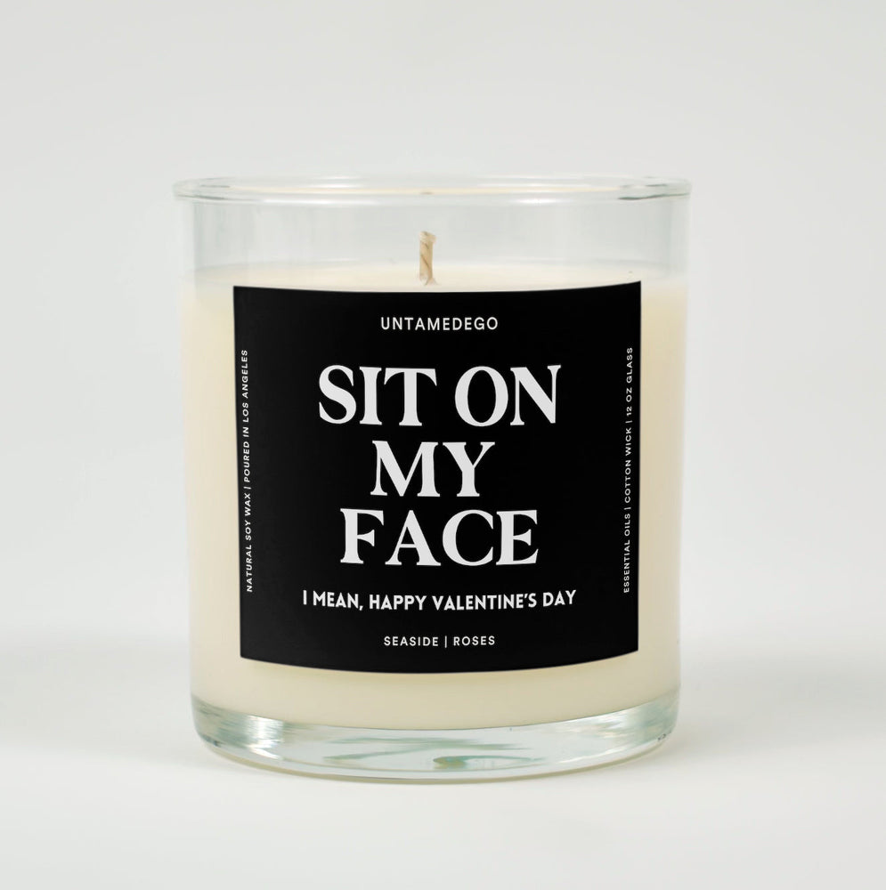 Sit On My Face Glass Candle (ONLINE ORDER ONLY)