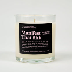 Manifest That Shit Glass Candle (ONLINE ORDER ONLY)