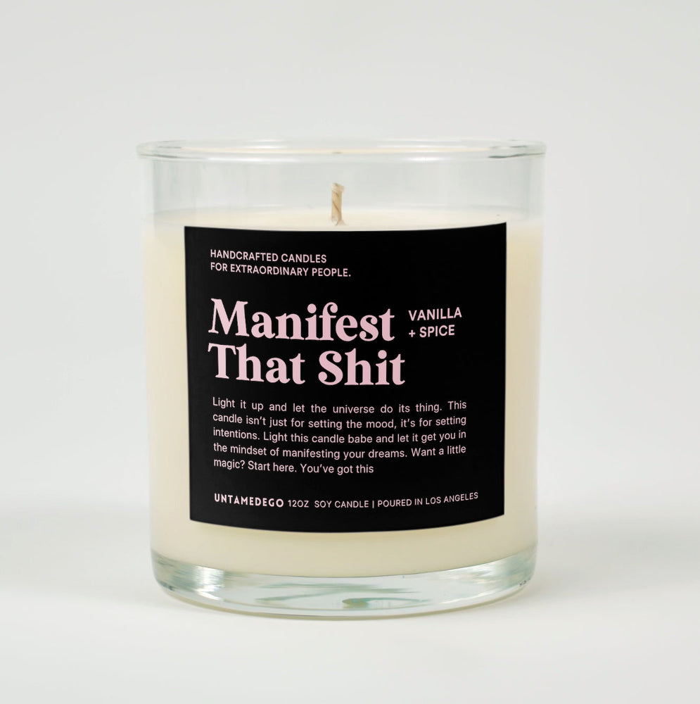 Manifest That Shit Glass Candle (ONLINE ORDER ONLY)