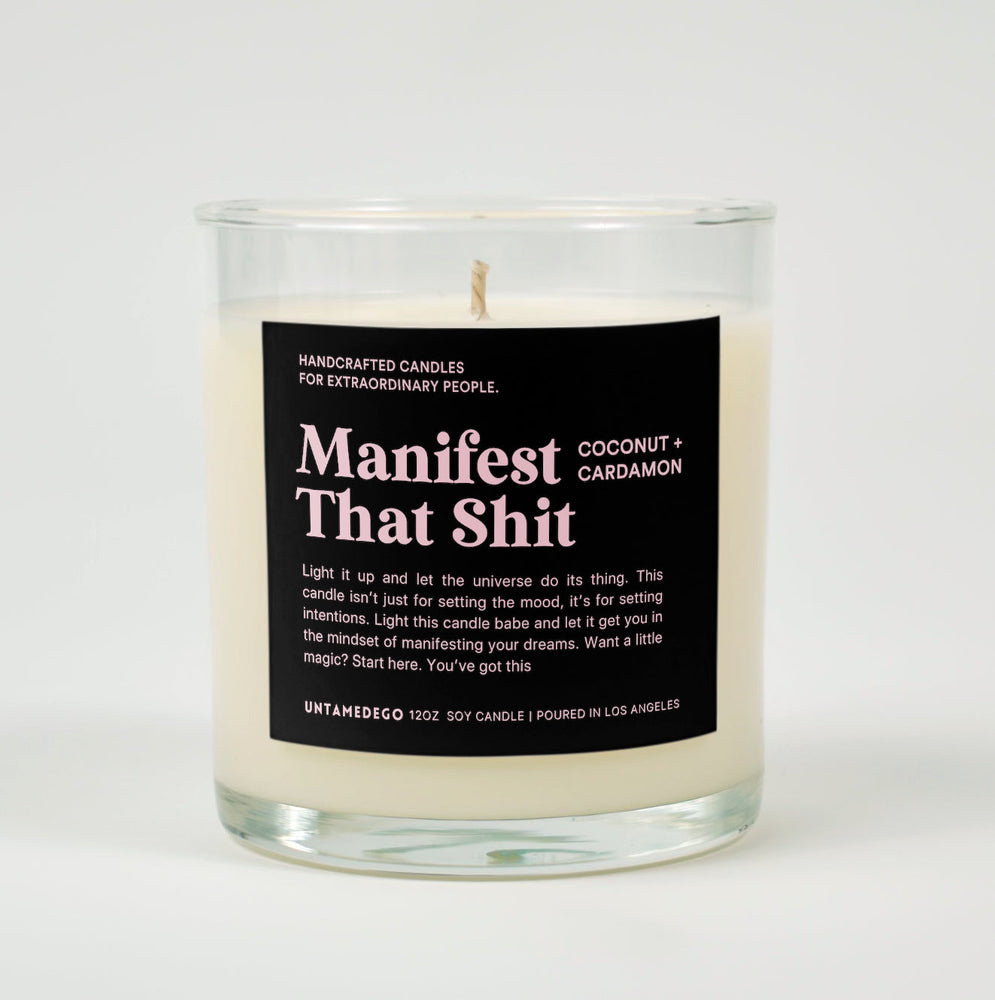 Manifest That Shit Glass Candle (ONLINE ORDER ONLY)