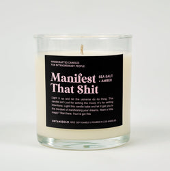 Manifest That Shit Glass Candle (ONLINE ORDER ONLY)