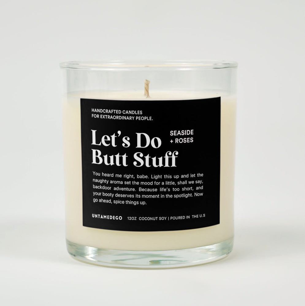 Let's Do Butt Stuff Glass Candle (ONLINE ORDER ONLY)