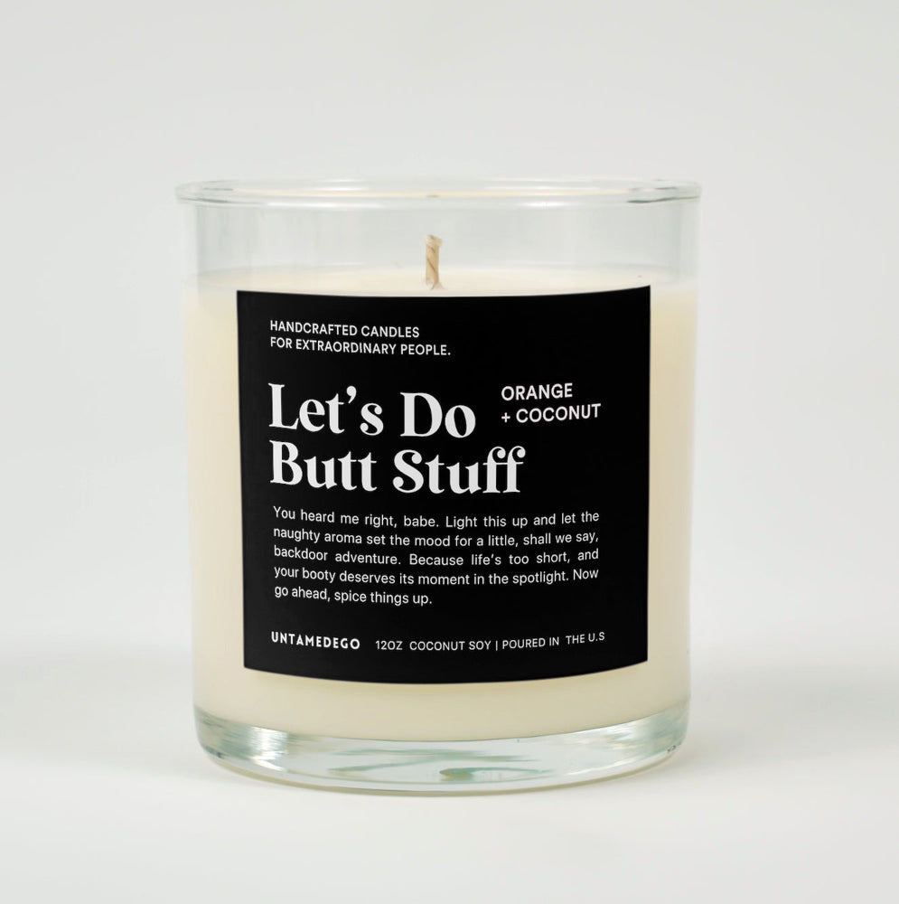 Let's Do Butt Stuff Glass Candle (ONLINE ORDER ONLY)