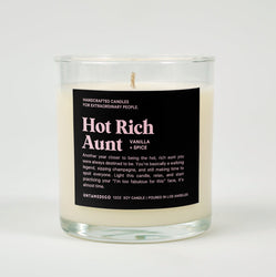 Hot Rich Aunt Glass Candle (ONLINE ORDER ONLY)