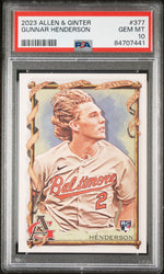2023 TOPPS ALLEN & GINTER GUNNAR HENDERSON  #377 - PSA 10 (Online Order Only)