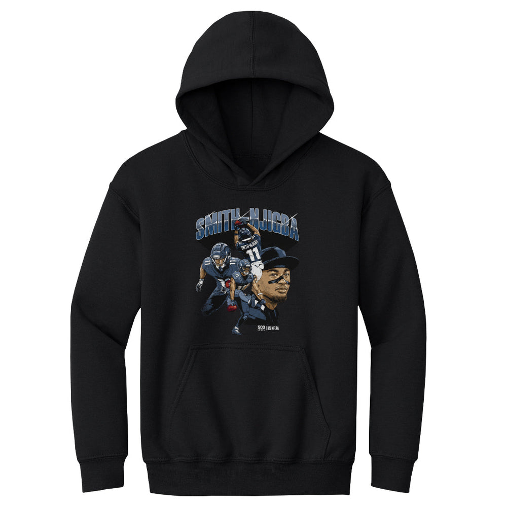 Jaxon Smith-Njigba Seattle Collage WHT (ONLINE ORDER ONLY)