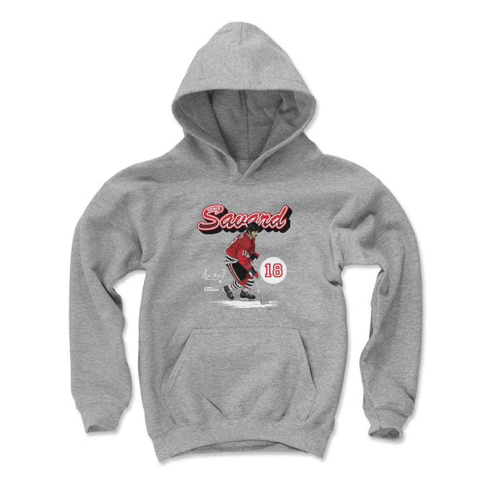 Denis Savard Chicago Retro Script WHT
