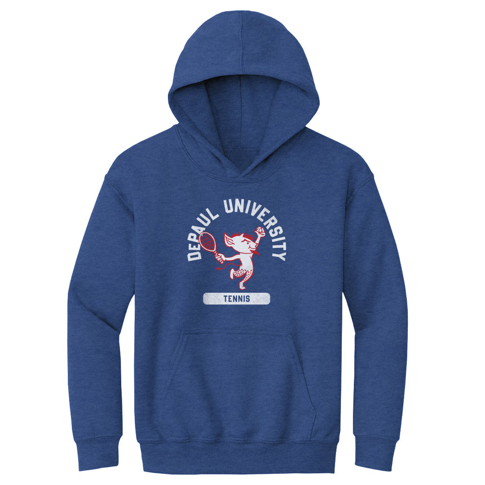 DePaul Blue Demons Mascot Tennis WHT
