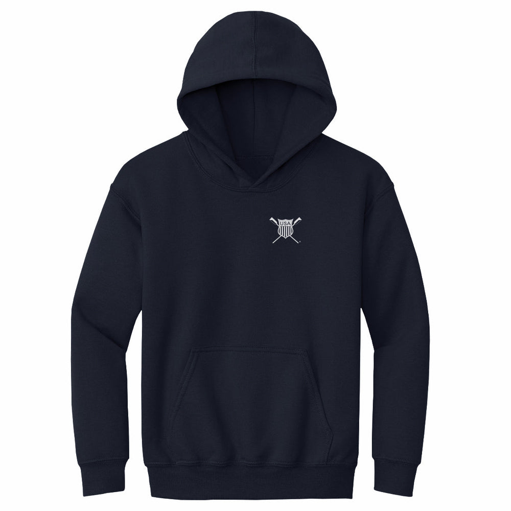 USRowing Emblem Pocket White WHT (ONLINE ORDER ONLY)