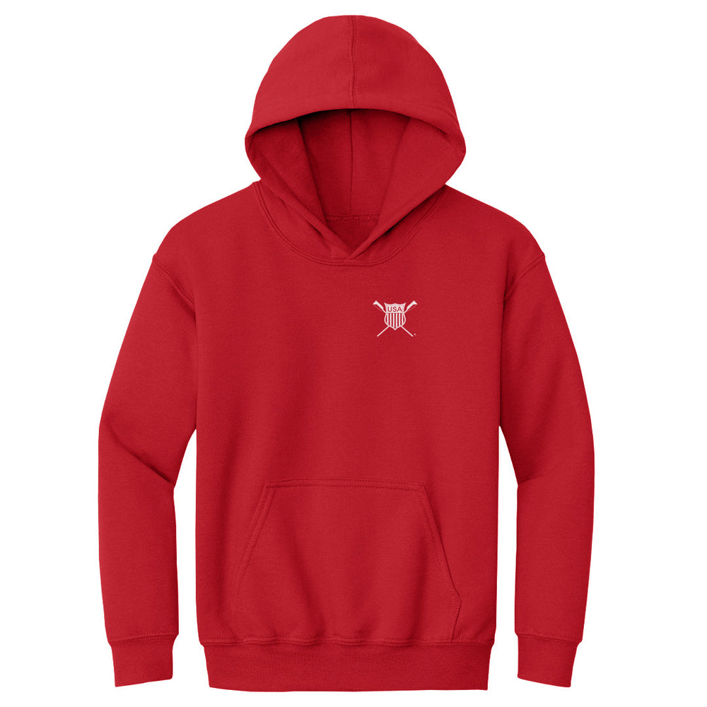 USRowing Emblem Pocket White WHT (ONLINE ORDER ONLY)